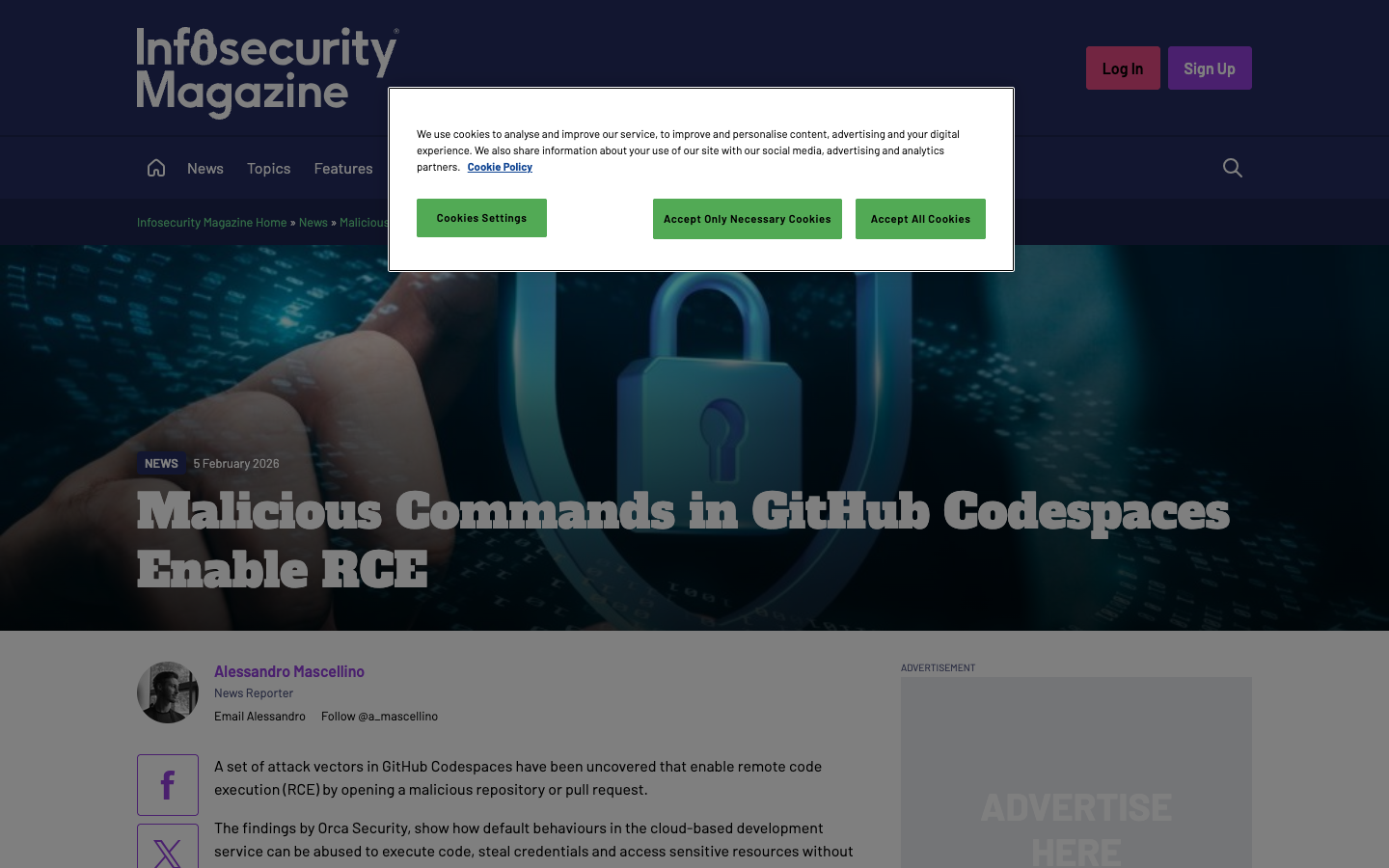 Infosecurity Magazine reporting on threat actors abusing GitHub Codespaces forwarding features for malware delivery and C2 tunneling.
